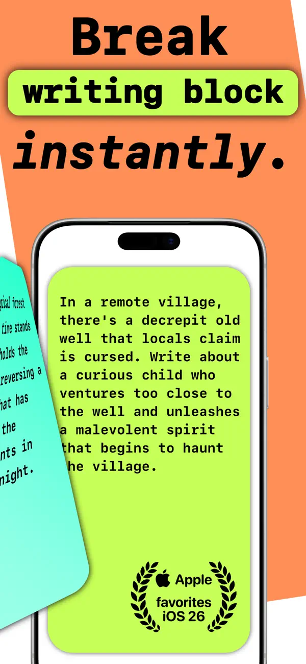 Swipe through prompts